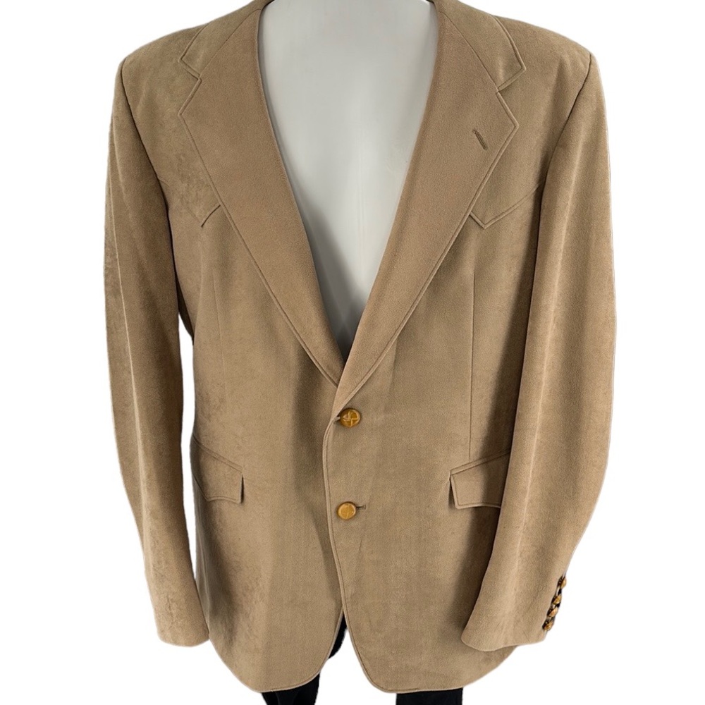 Vintage Men’s western sport coat size 44R lined with front and inside pockets